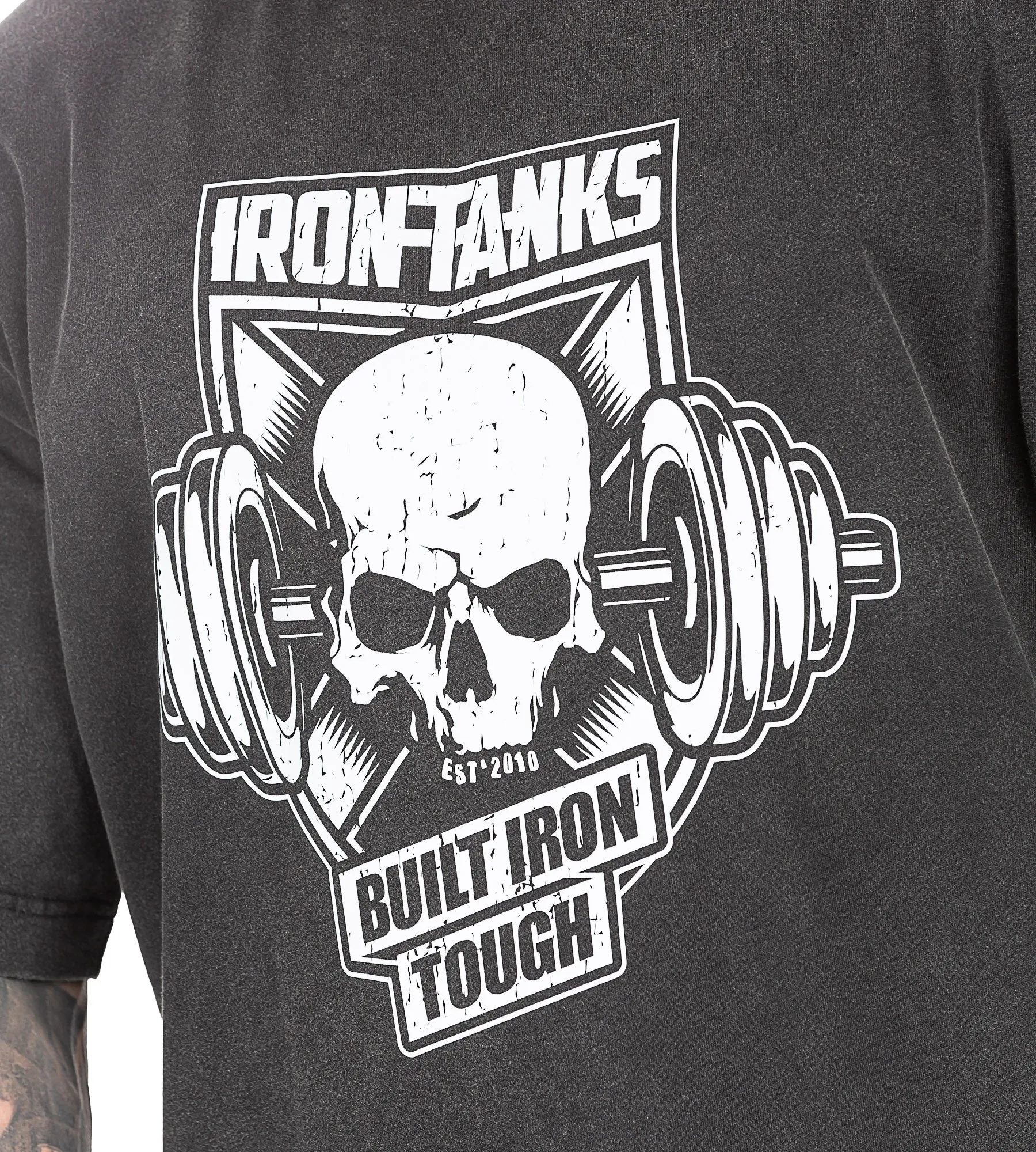 Built Iron Tough Tee - Stone Black