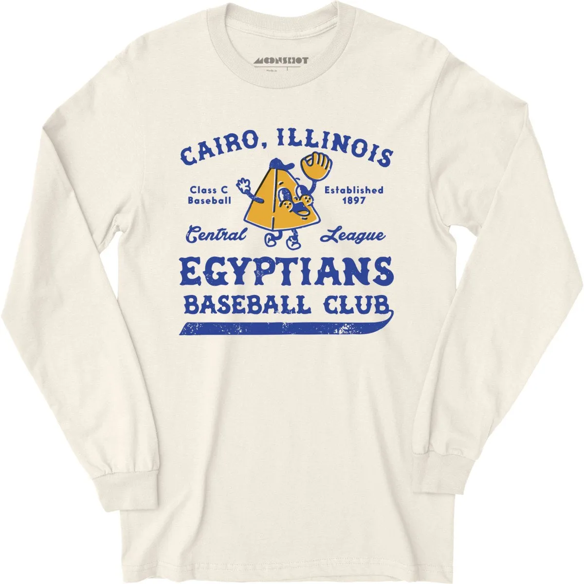 Cairo Egyptians - Illinois - Vintage Defunct Baseball Teams - Long Sleeve T-Shirt