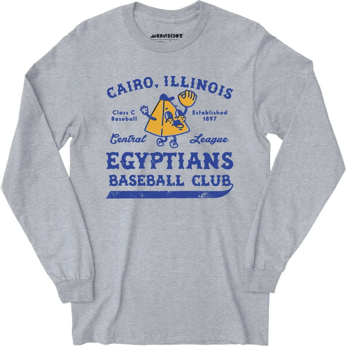 Cairo Egyptians - Illinois - Vintage Defunct Baseball Teams - Long Sleeve T-Shirt