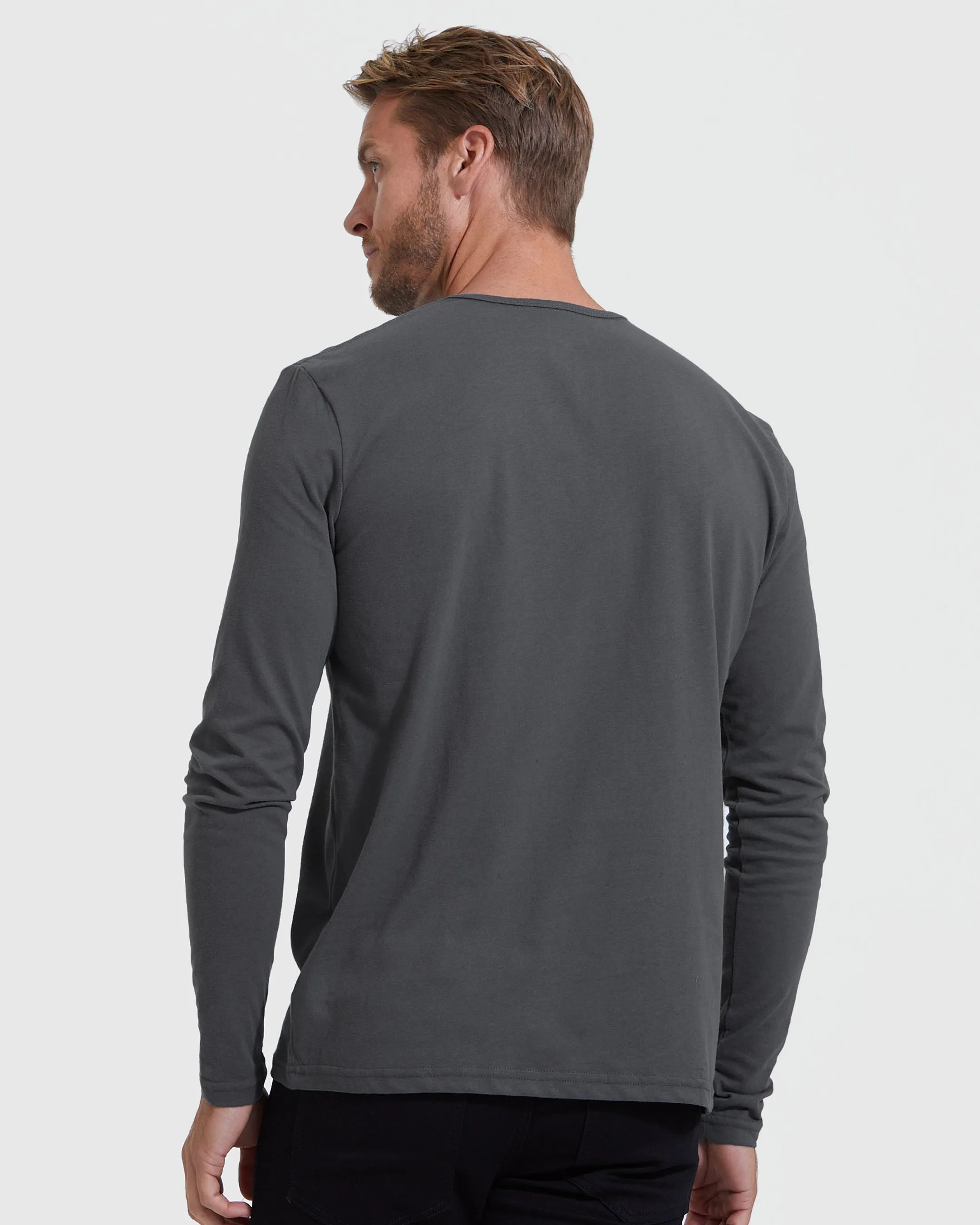 Carbon Long Sleeve Henley