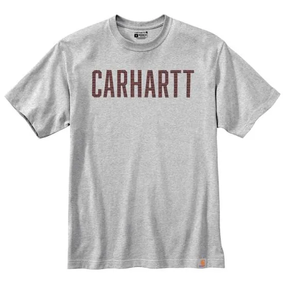 Carhartt 104609 Heavyweight Block Logo Graphic Short Sleeve T-Shirt