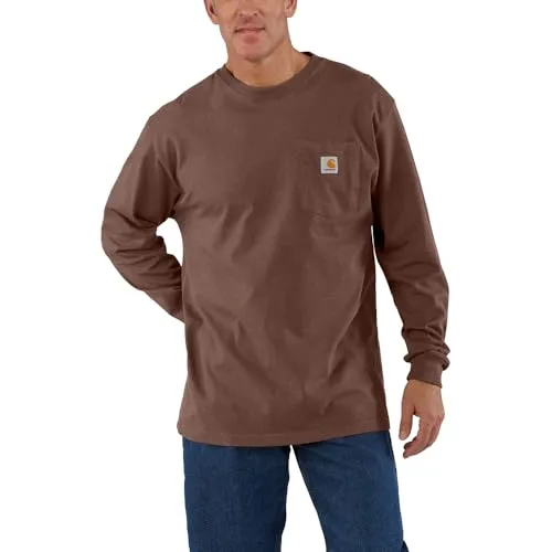 Carhartt K126 Men's Loose Fit Heavyweight Long-Sleeve Pocket T-Shirt