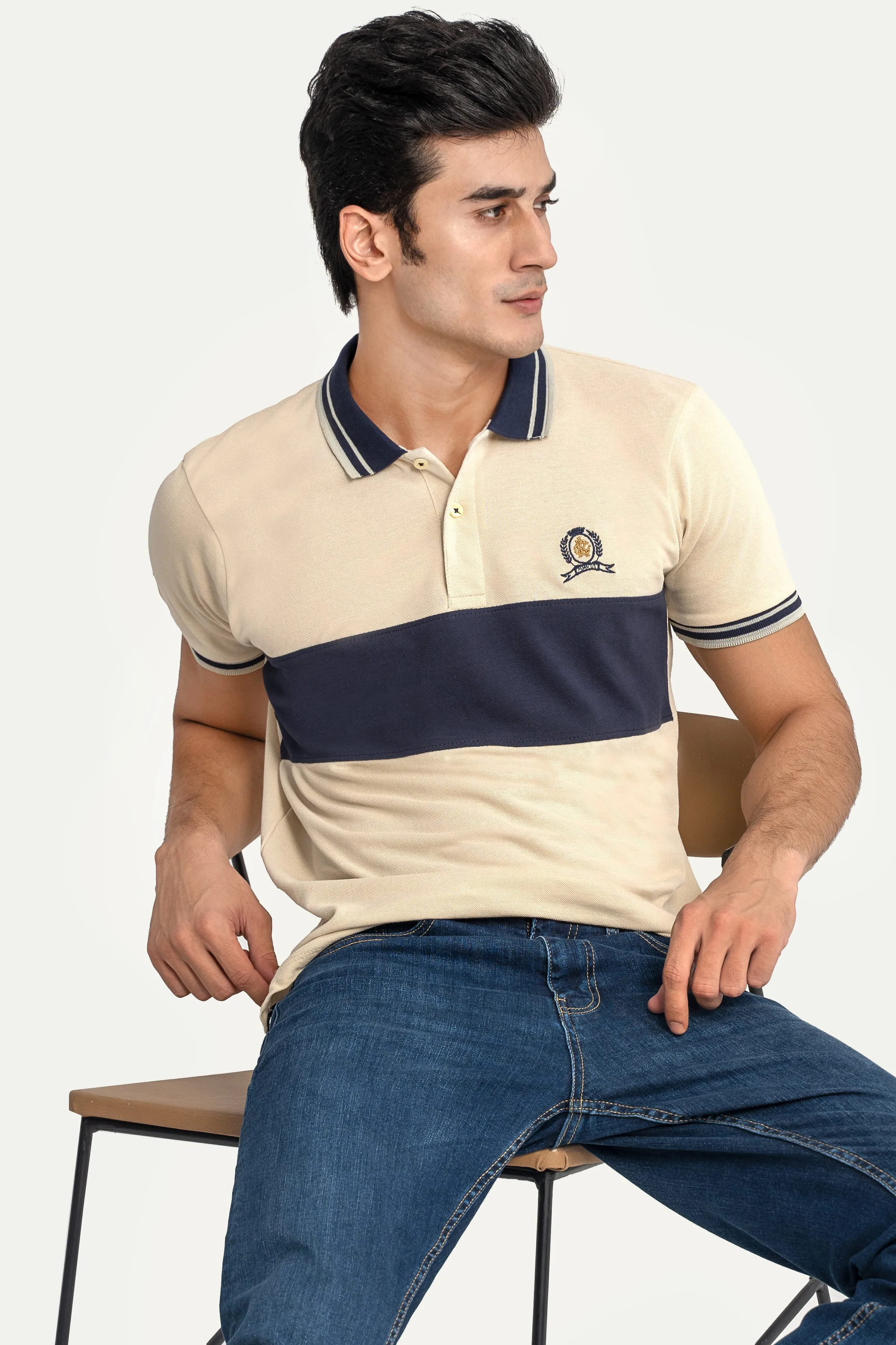 CLASSIC POLO BEIGE NAVY