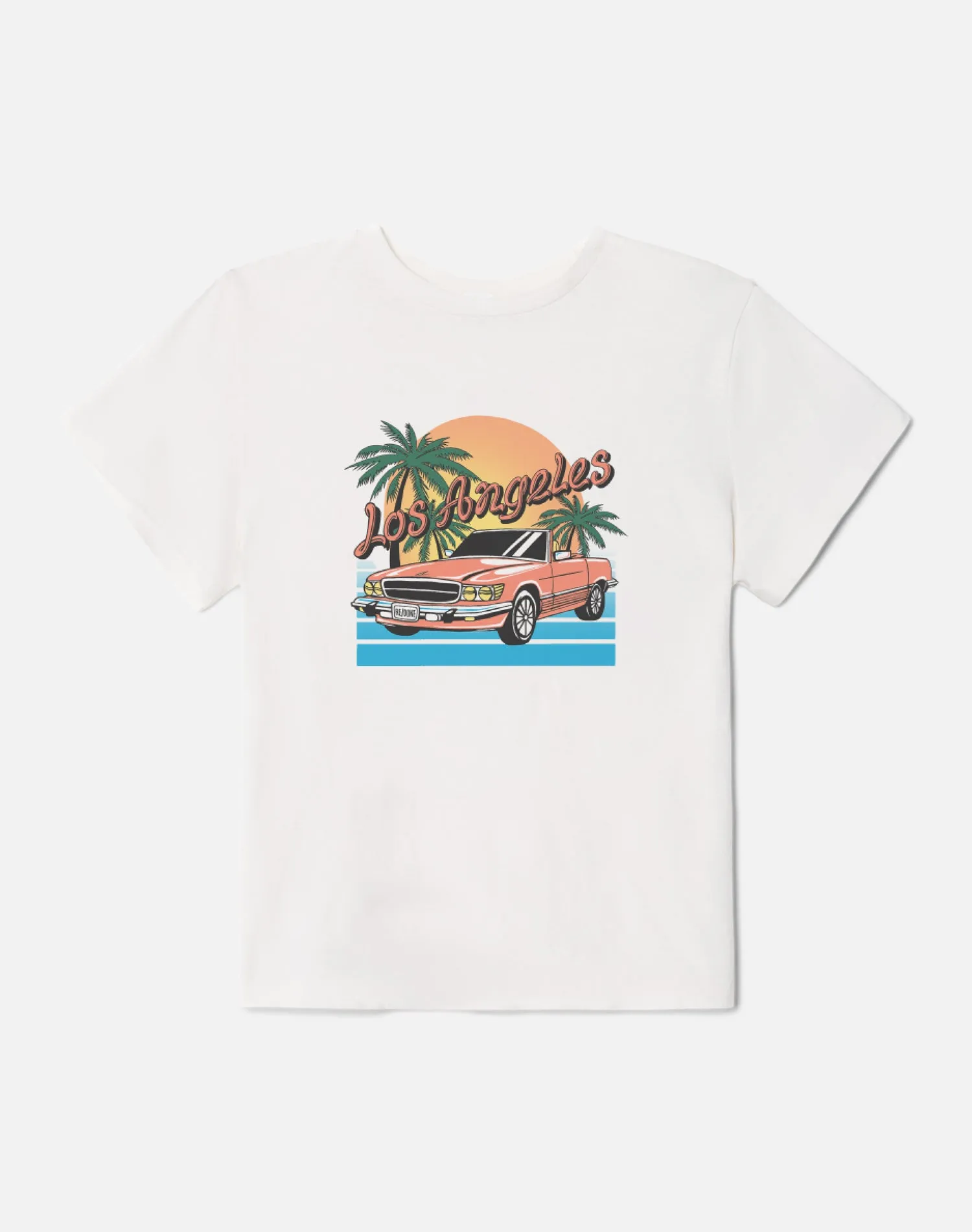 Classic "LA Drive" Tee  -  Vintage White