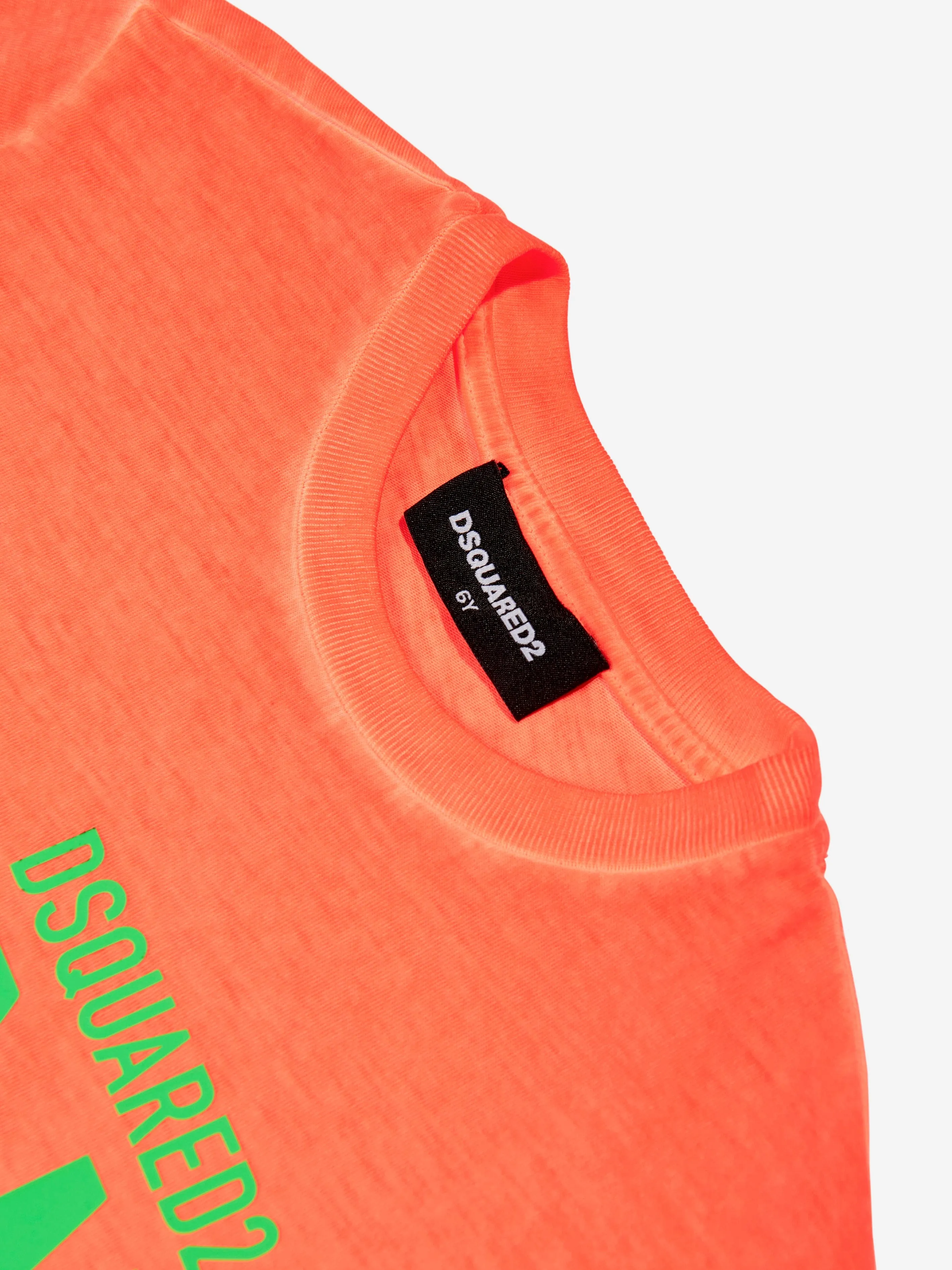 Dsquared2 Kids Icon Logo T-Shirt in Orange