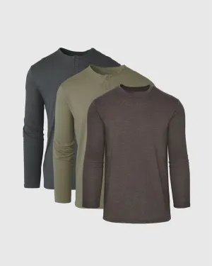 Earth Tones Long Sleeve 3-Pack