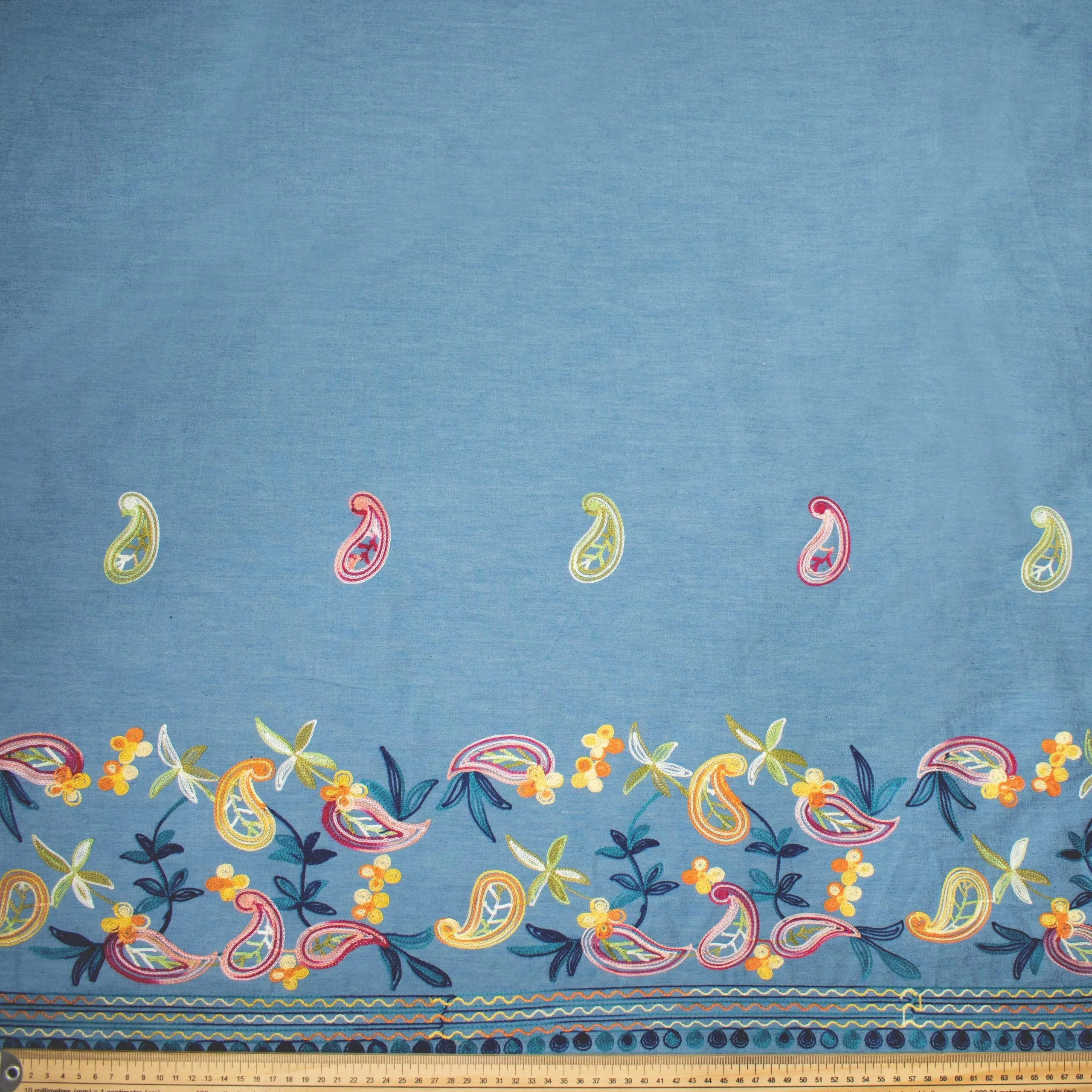 Embroidered Denim Design 376