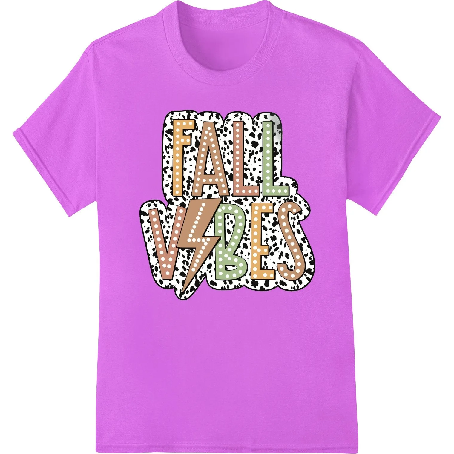 Fall Vibes: Autumn Word Art Heat Transfer by Super DTF