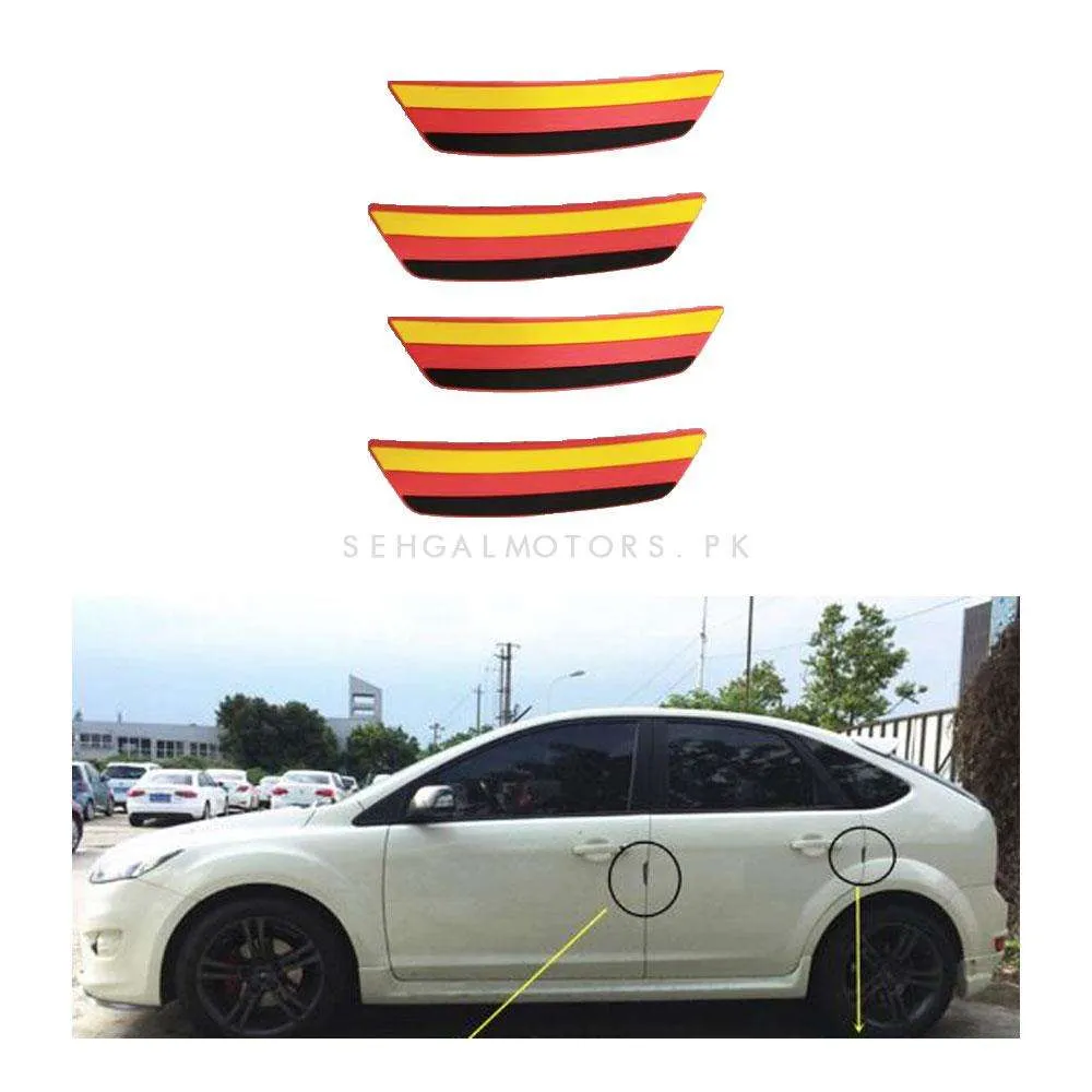 Germany Flag Door Guards Protectors - Edge Protection Anti-Scratch Buffer Strip