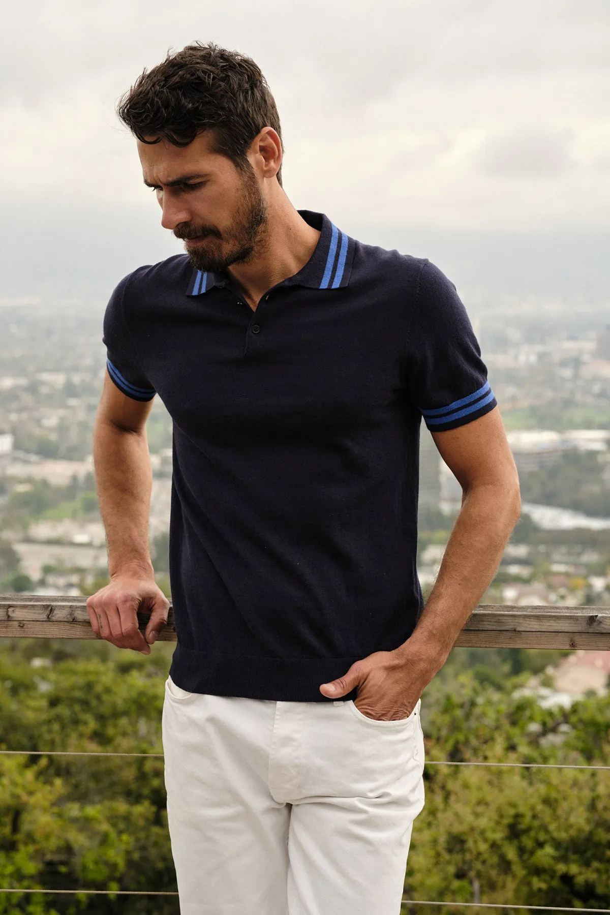 HOGAN LINEN BLEND POLO