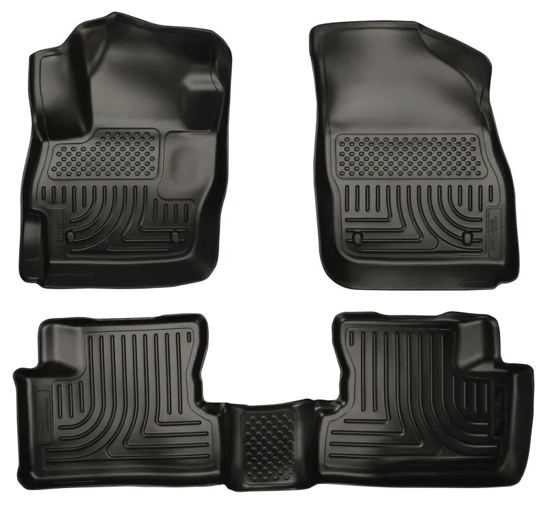 Husky Liners Front/2nd Seat Floor Liner Weatherbeater Plastic Black - Mazda 3 2010-13