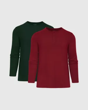 Kale & Pinot Waffle Henley 2-Pack