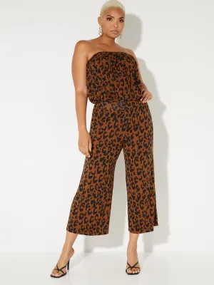 Leopard-Print Wide-Leg Capri Pant - NY&C Style System