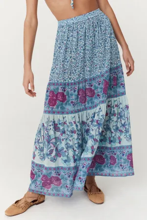 Love Jetty Maxi Skirt - Blue Nirvana