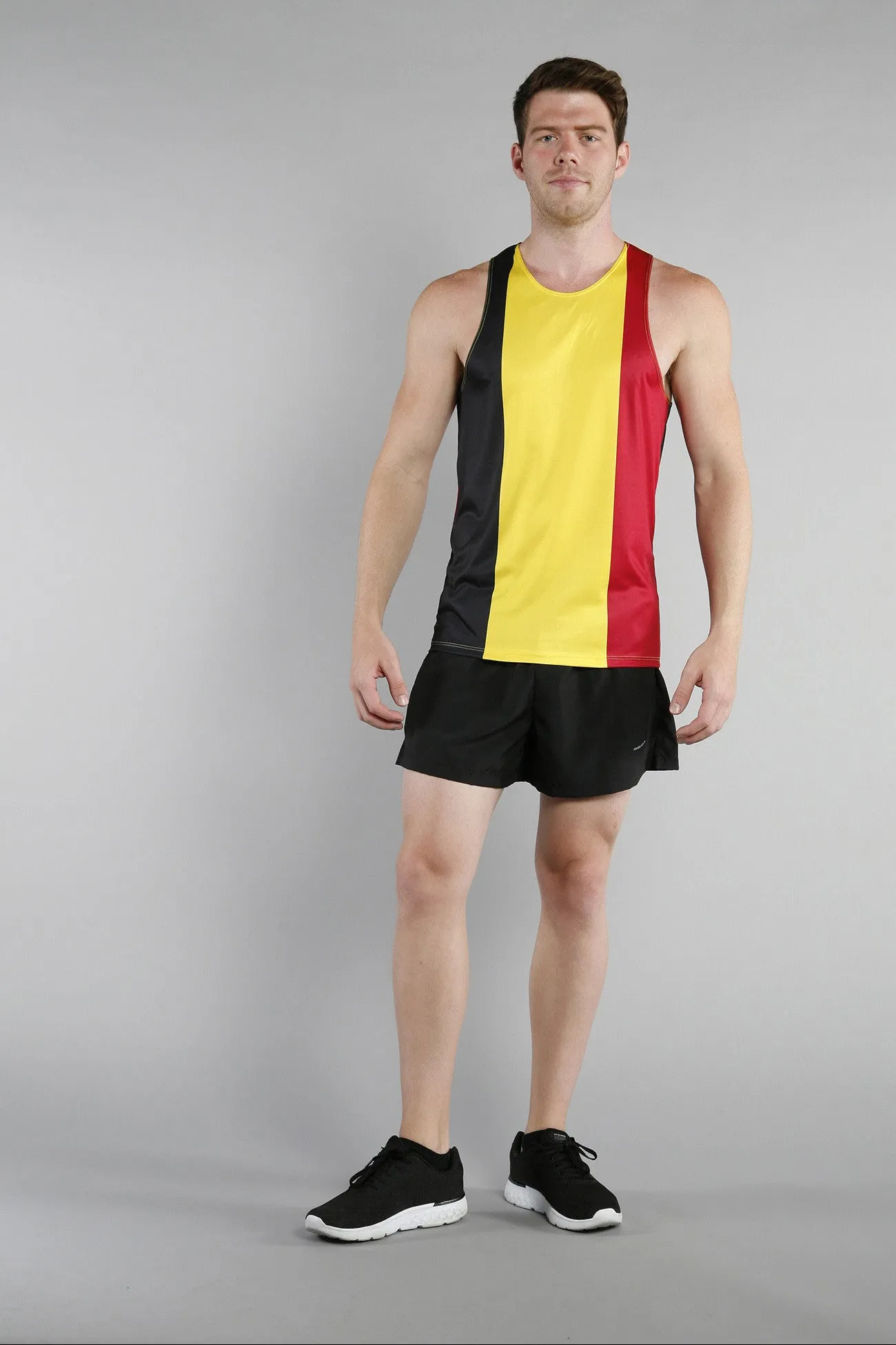 Men's Competitor Lite Printed Singlet [A-B] - Belgium