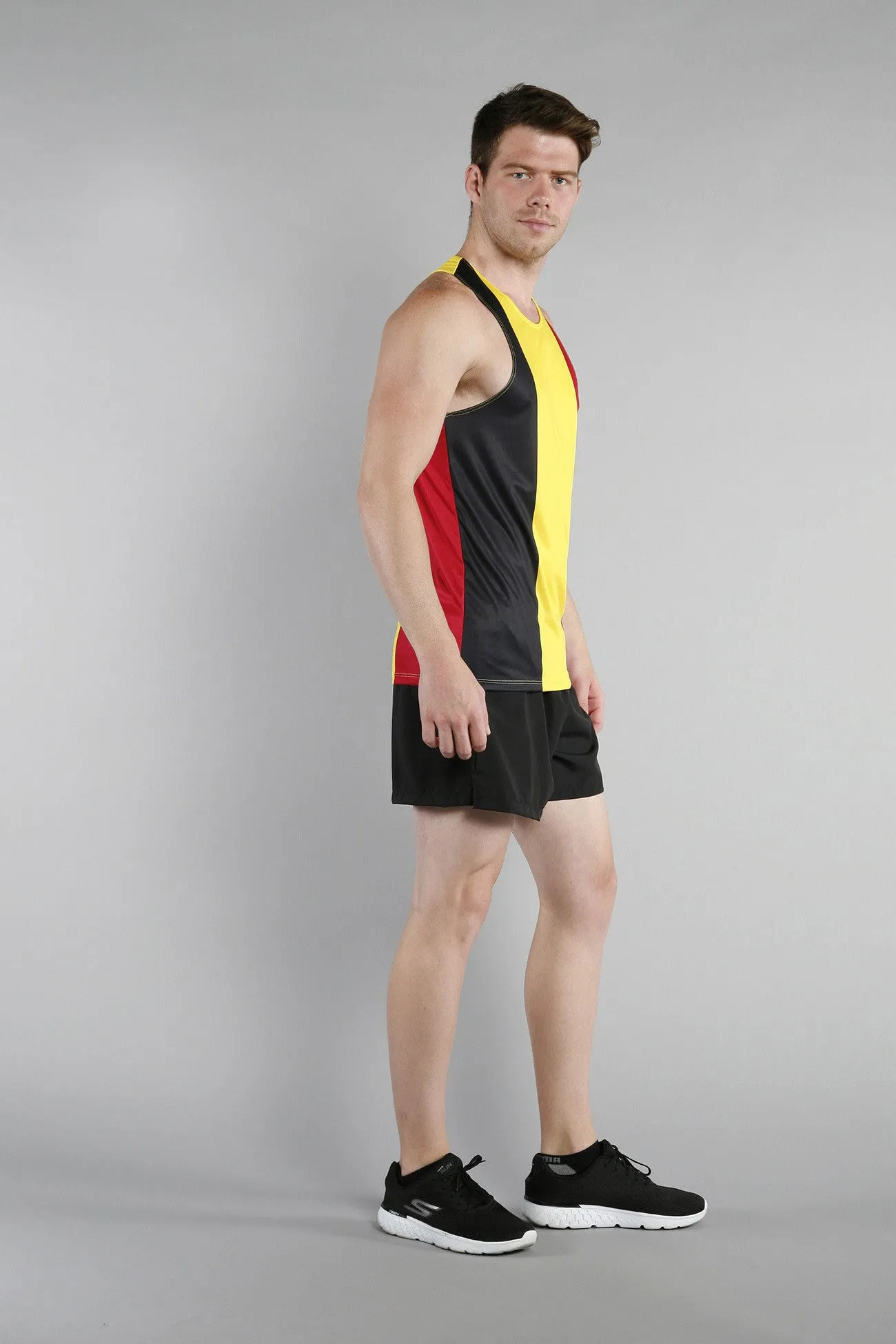 Men's Competitor Lite Printed Singlet [A-B] - Belgium