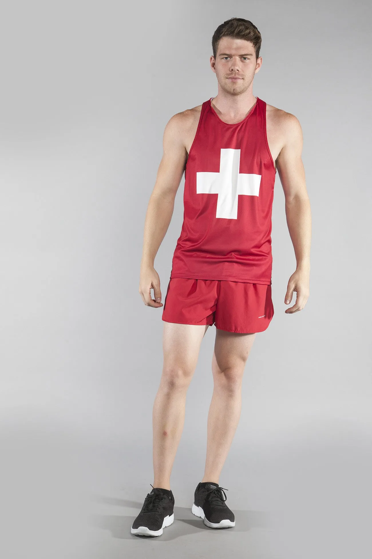 Men's Competitor Lite Printed Singlet [S-T] - Switzerland