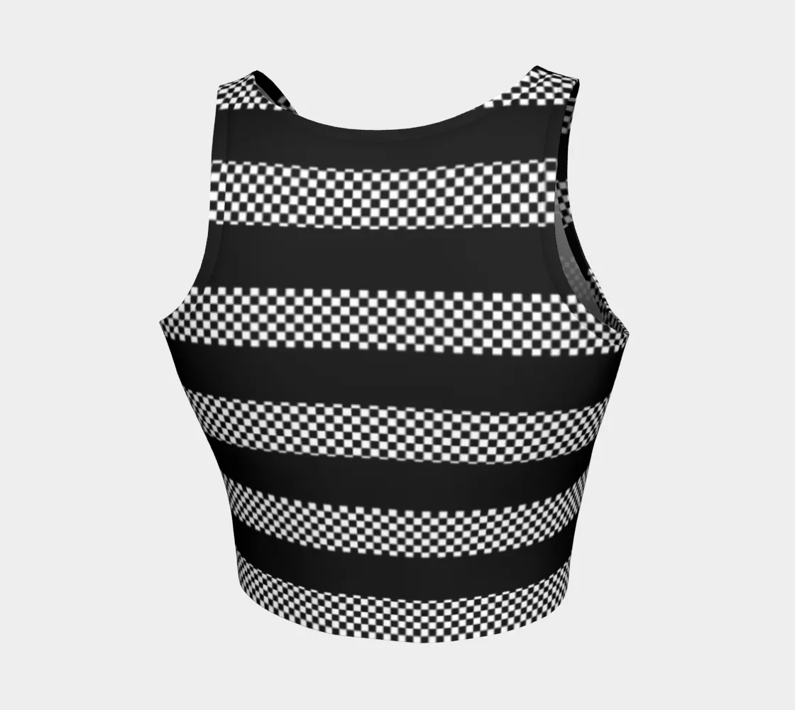 Micro Checkered Crop Top