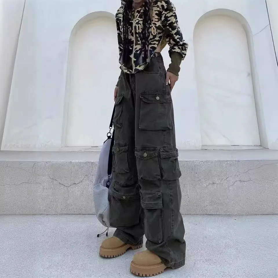 Multi-Pocket Loose cargo Pants