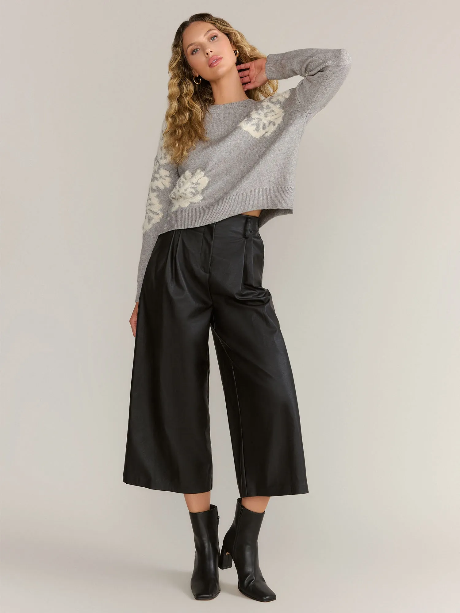 Mustard Seed Wide Leg Pintuck Crop Pant - Brands We Love