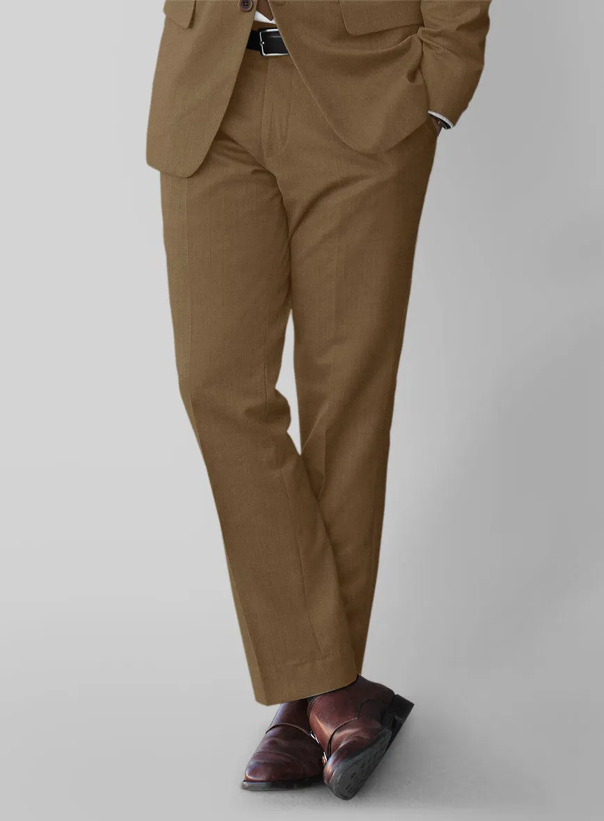 Napolean Melange Brown Wool Pants