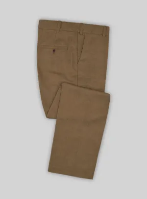 Napolean Melange Brown Wool Pants