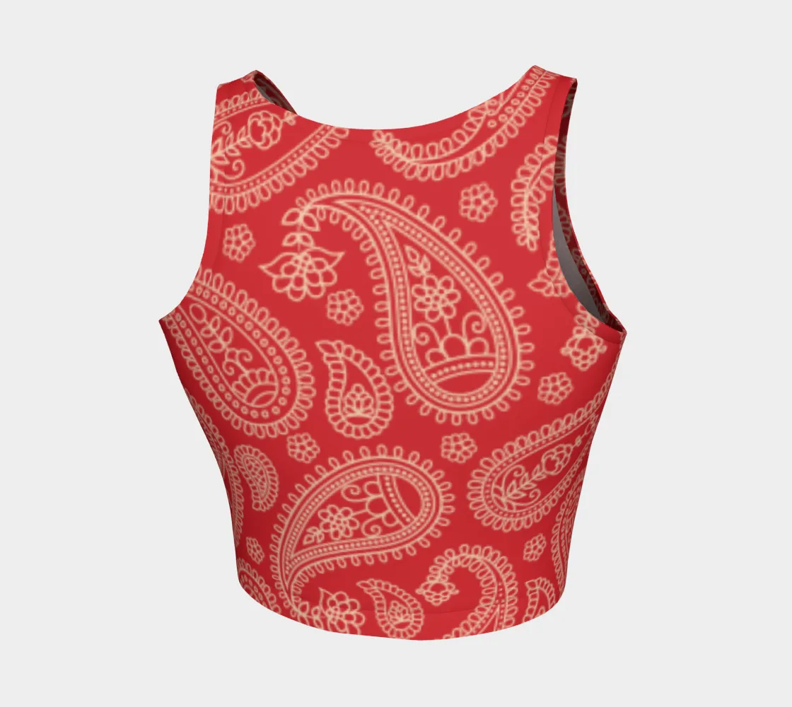 Paisley Planet Athletic Crop Top