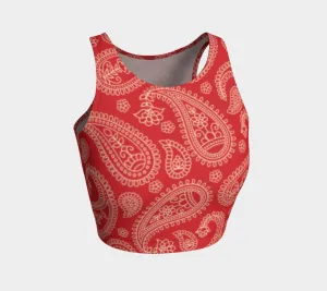 Paisley Planet Athletic Crop Top