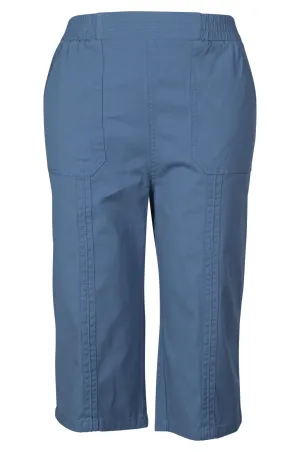 Pull on Below Knee Pants | SOFT BLUE | 6815A1