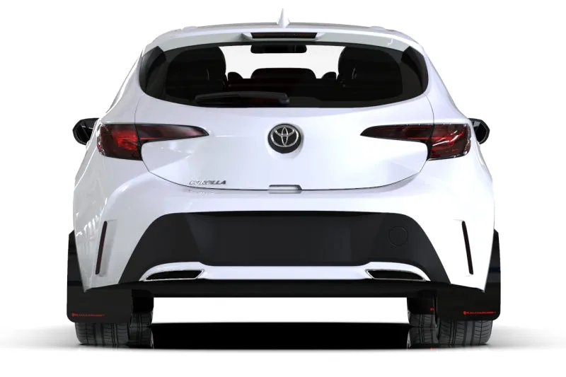 Rally Armor Red UR Mud Flaps w/White Logo | 2019  Toyota Corolla Hatchback