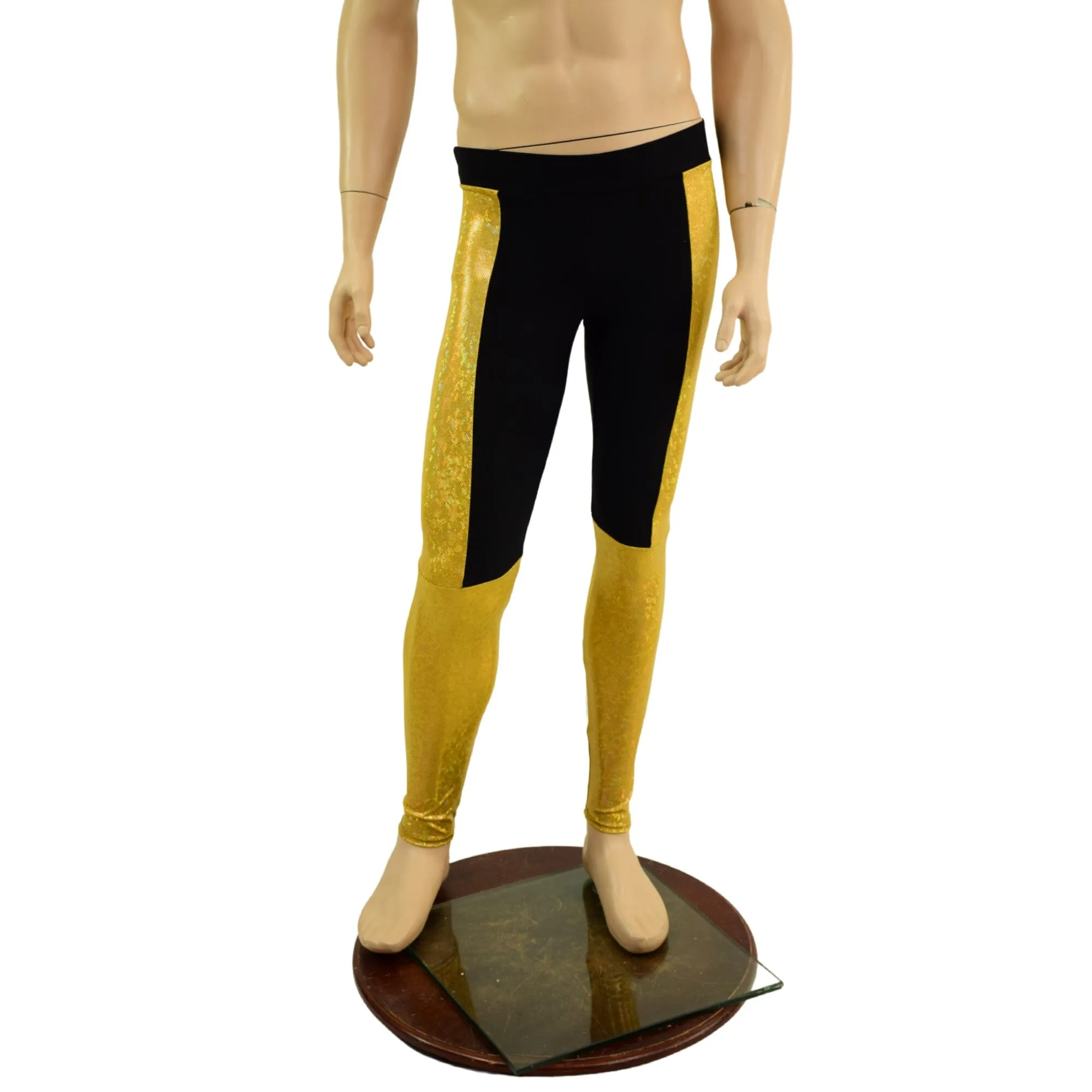 Ready to Ship Mens Midrise Luchador Leggings