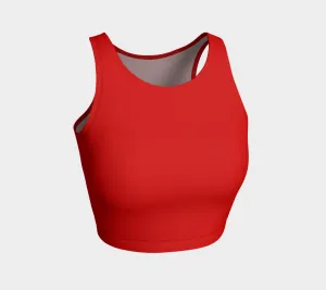 Scarlet Flame Athletic Crop Top