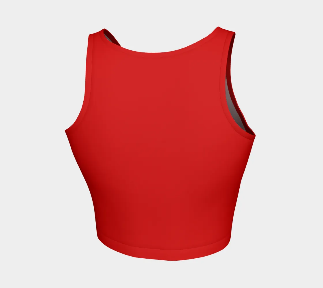 Scarlet Flame Athletic Crop Top