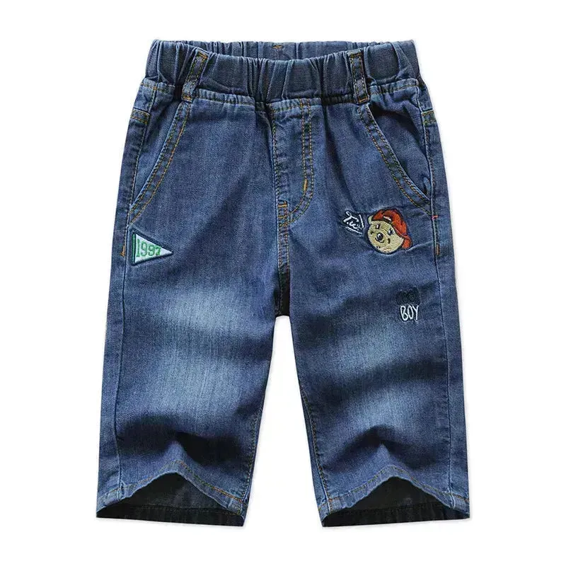 Simple And Versatile Casual Boys' Denim Capris Denim Pant Trouser for boys