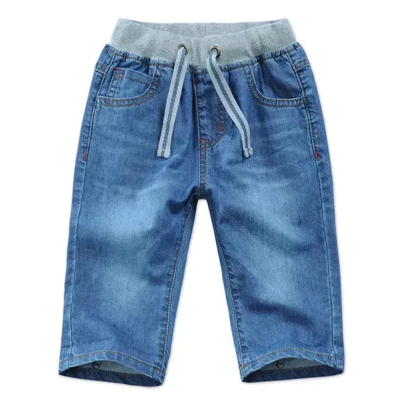 Simple And Versatile Casual Boys' Denim Capris Denim Pant Trouser for boys