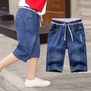 Simple And Versatile Casual Boys' Denim Capris Denim Pant Trouser for boys