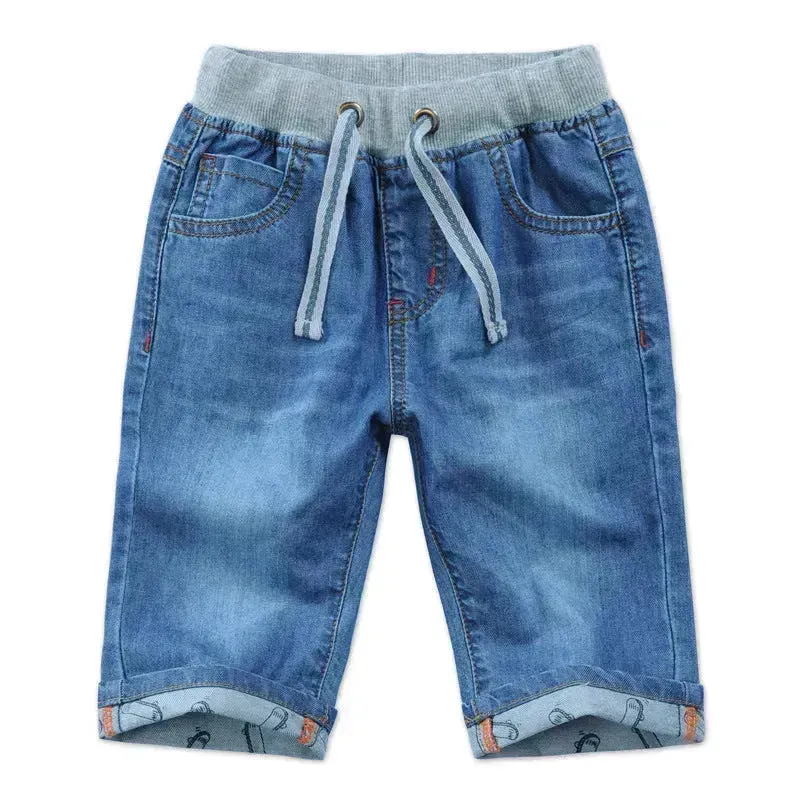 Simple And Versatile Casual Boys' Denim Capris Denim Pant Trouser for boys