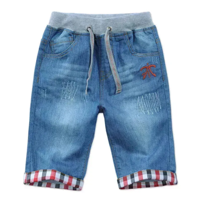 Simple And Versatile Casual Boys' Denim Capris Denim Pant Trouser for boys