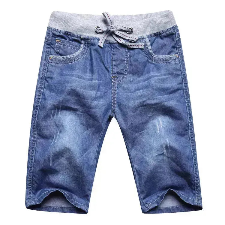 Simple And Versatile Casual Boys' Denim Capris Denim Pant Trouser for boys