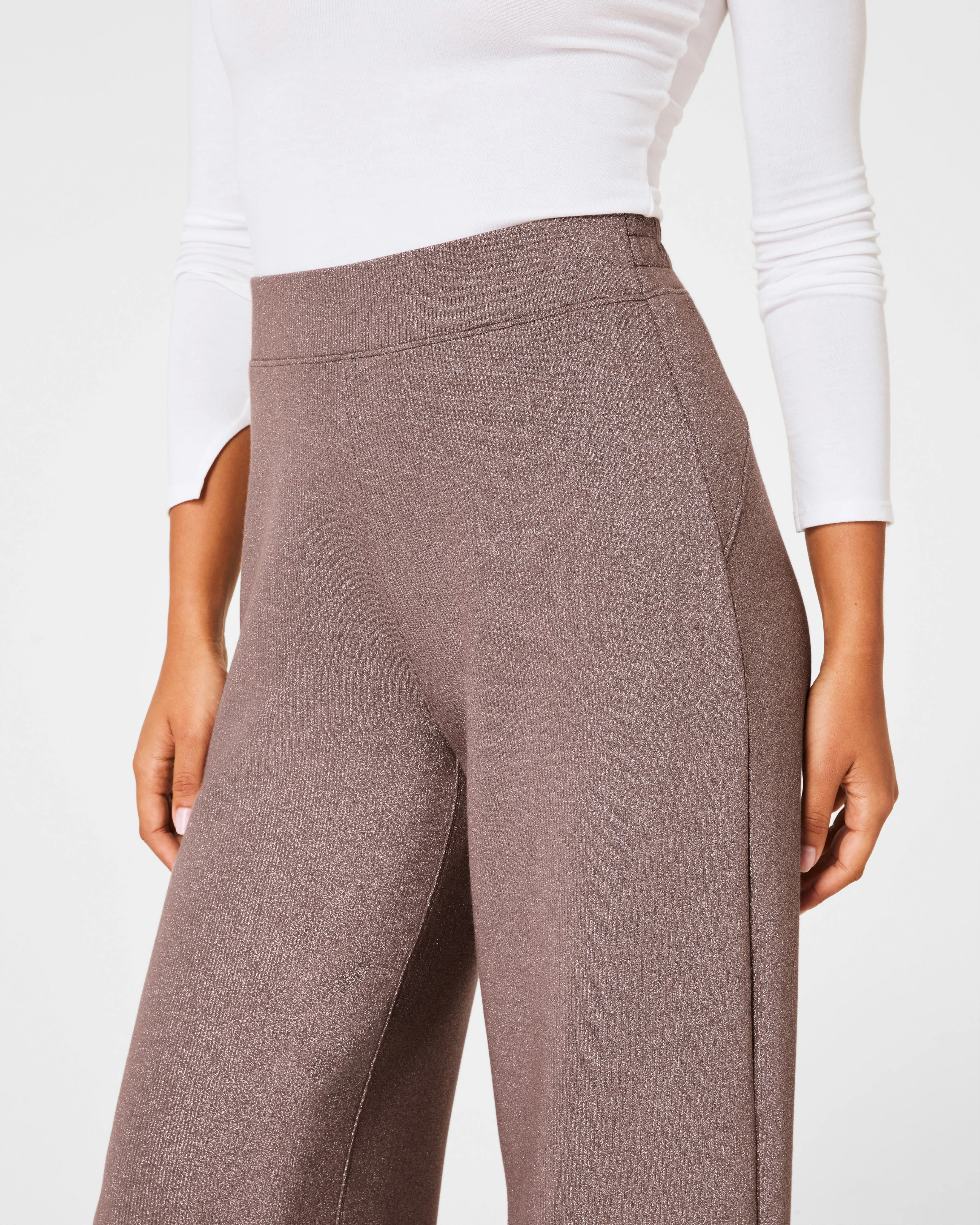 SPANX® AirEssentials Wide Leg Pant with Shimmer