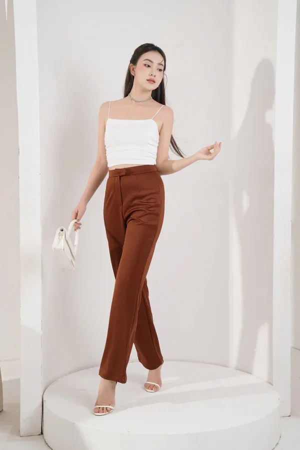 Staple Highwaisted Pants - Mocha