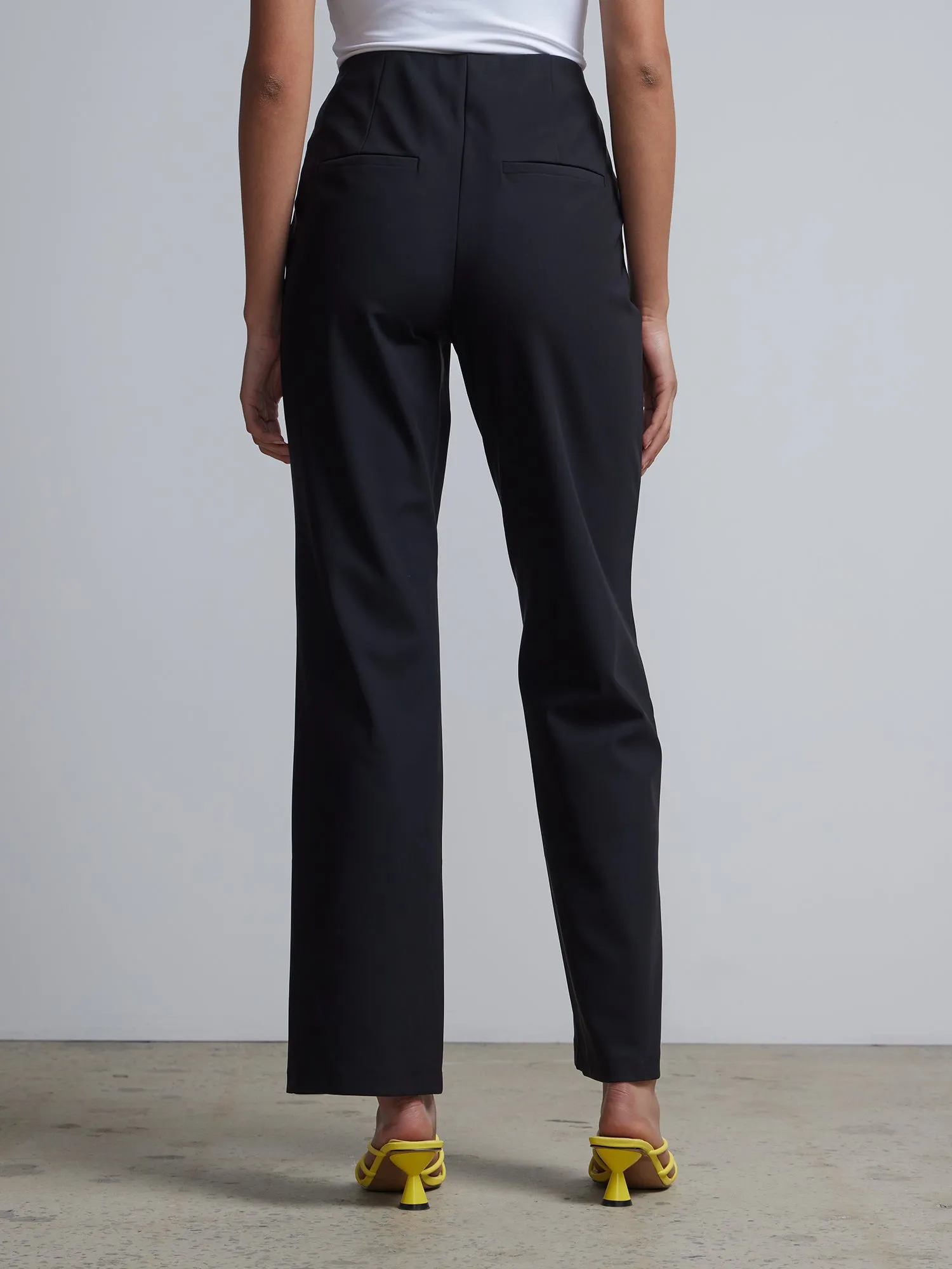 Straight Leg High Rise Pants