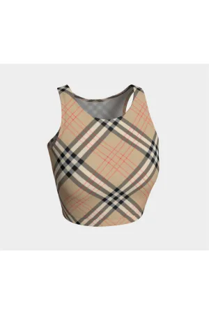 Tan Tartan Athletic Top