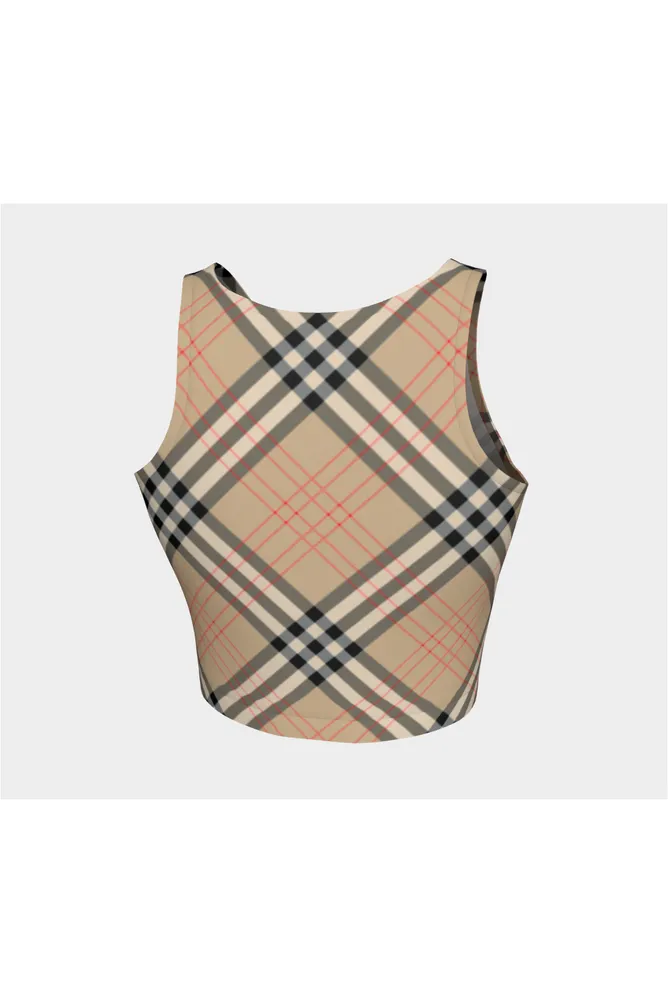 Tan Tartan Athletic Top