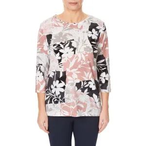 TIGI 18/20 Patchwork Floral All Over Print Top