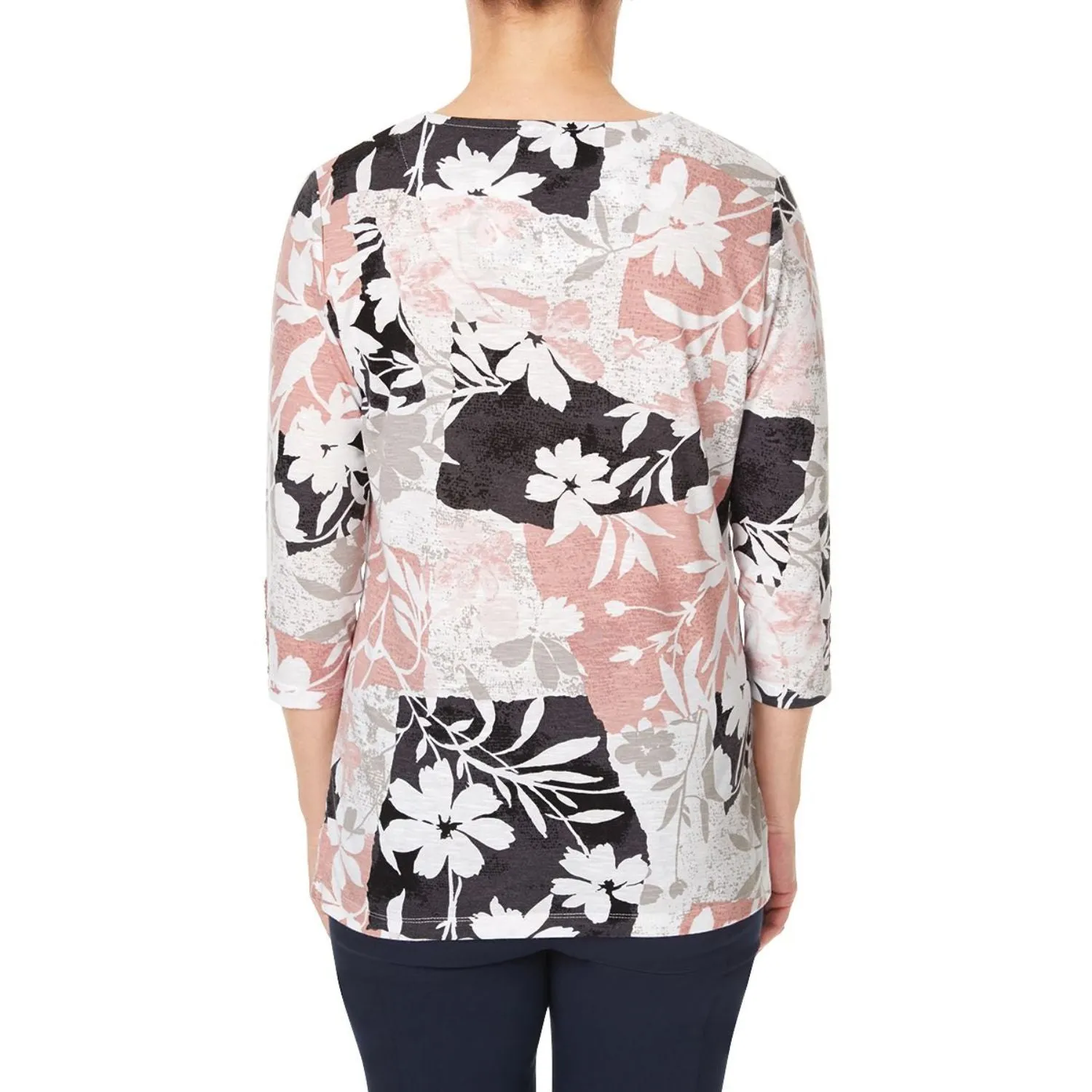 TIGI 18/20 Patchwork Floral All Over Print Top