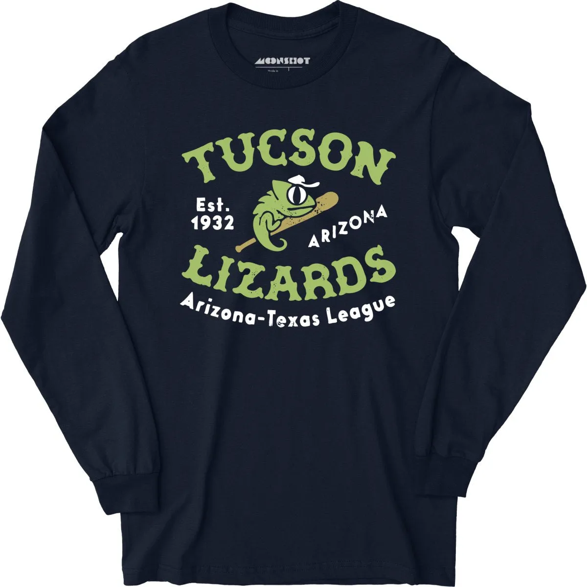 Tucson Lizards - Arizona - Vintage Defunct Baseball Teams - Long Sleeve T-Shirt