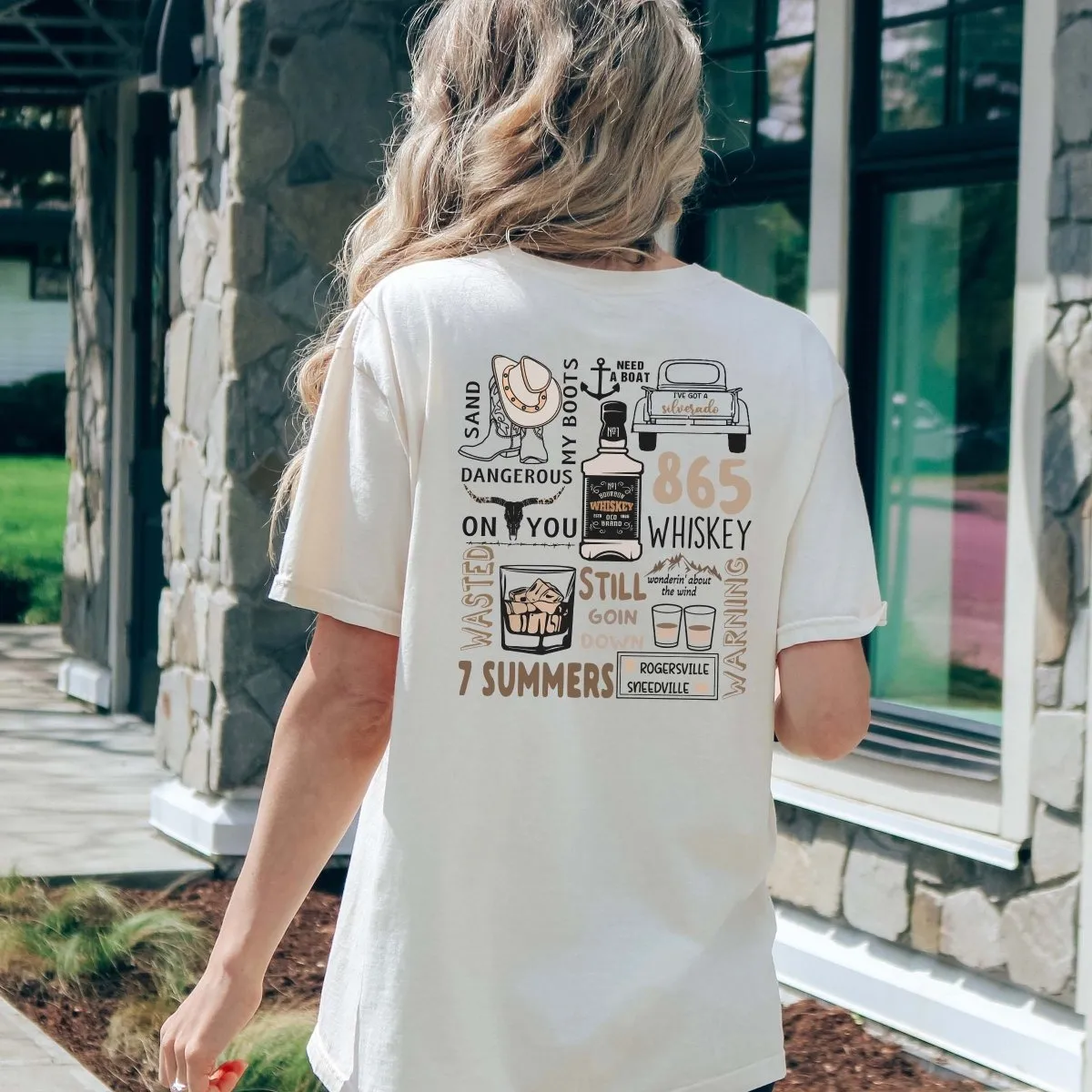 Wallen Collage Back Design Comfort Color Tee