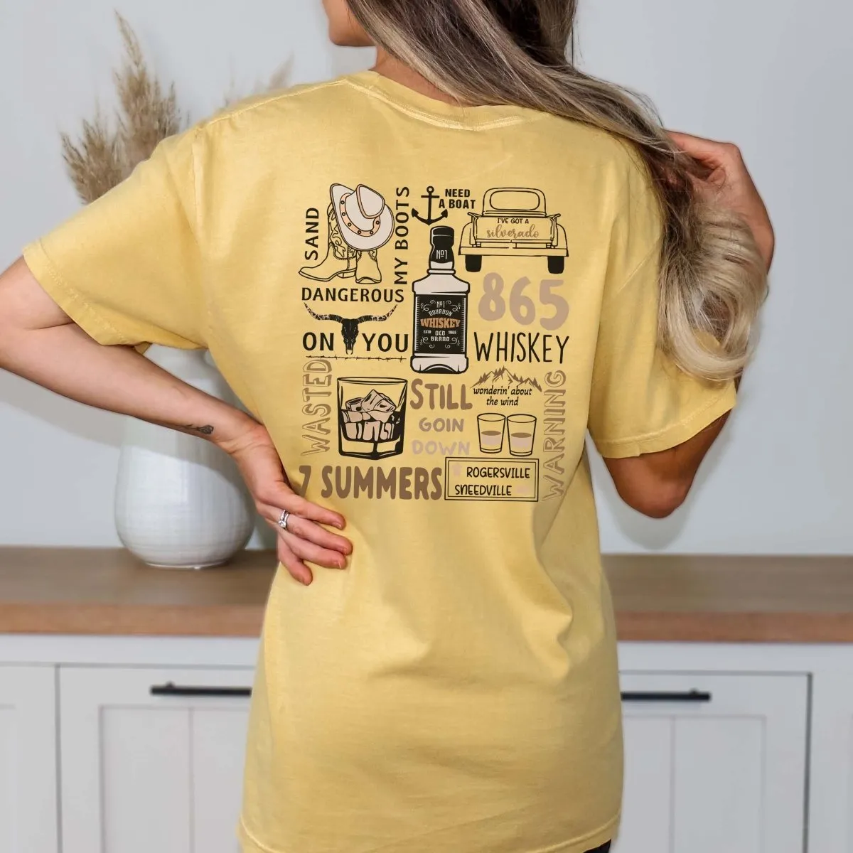 Wallen Collage Back Design Comfort Color Tee