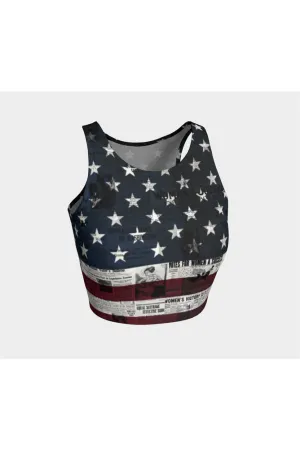 Women Suffrage US Flag Athletic Top